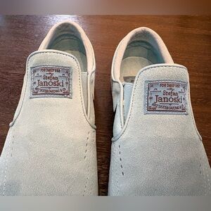 Nike Stefan Janoski Slip-On Suede Shoes - Light blue